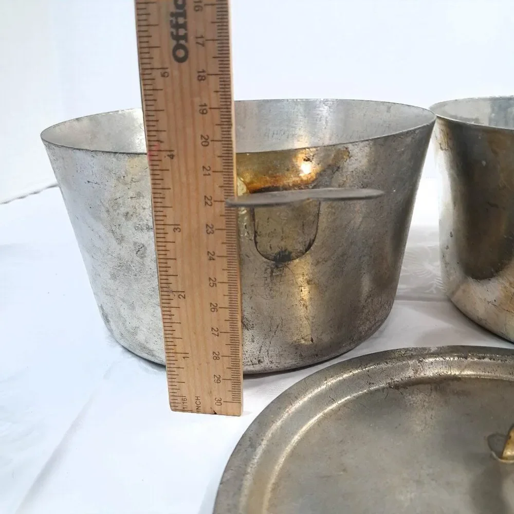 Vintage Cordon Bleu Charlotte Mold 2 Pots Heart Handles‎ Lid France #10 rustic
